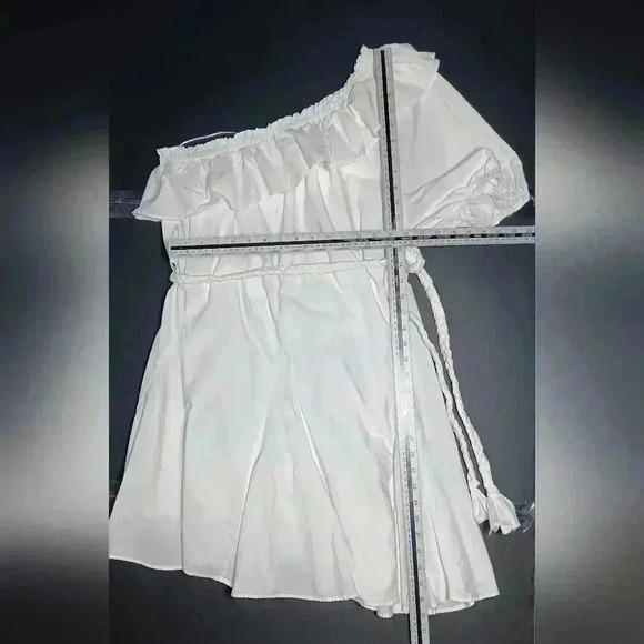 Rhode by Target One shoulder 💯 Cotton mini dress. Ladies size L - Picture 4 of 6